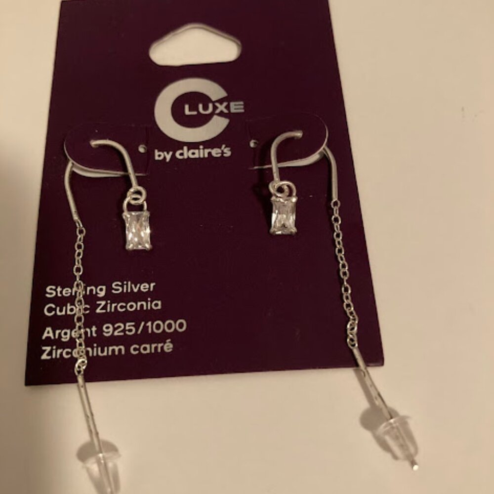 CZ Threader Earrings